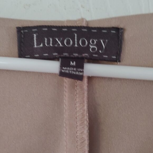 Luxology tan hi low dress Sz M - Picture 4 of 7